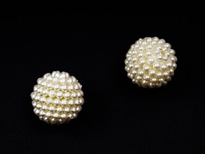 Margele bulgarasi  imit perla 20 mm, gaura 1.5 mm 6 buc