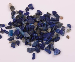 Cipsuri pentru aplicat, fara gaura Lapis Lazuli 4-6 mm,  30gr