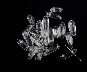 Gherute din cristal de stanca, 15-20 mm- 10 buc